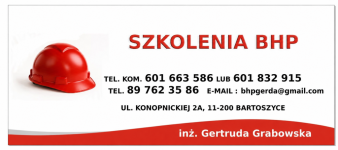 Usługi BHP w pełnym zakresie Bartoszyce - zdjęcie 2