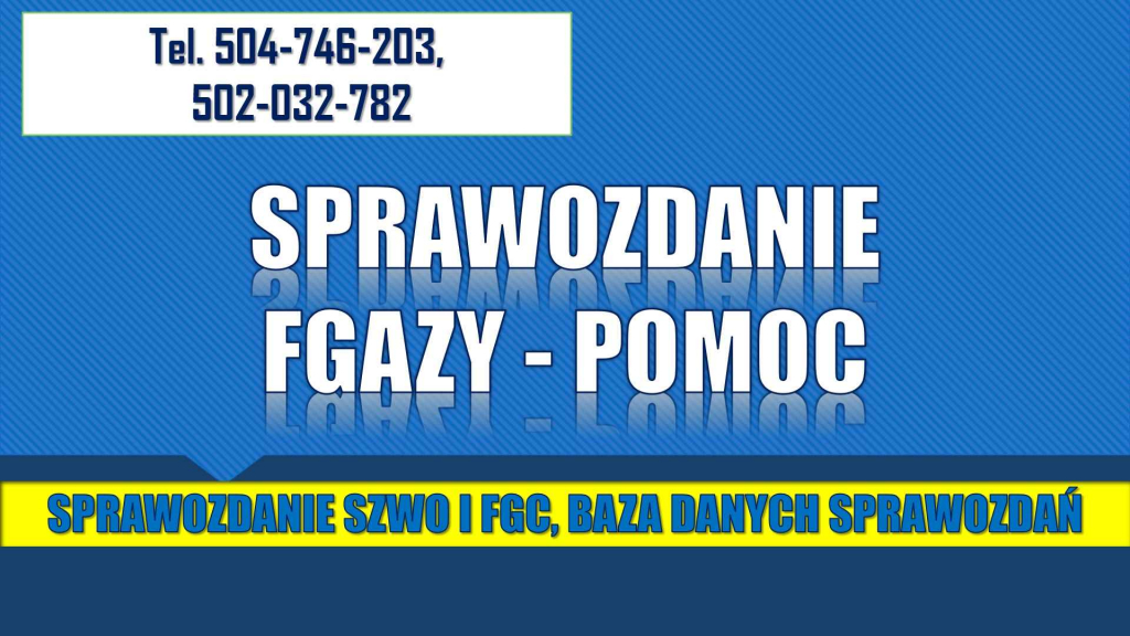 Jak wypełnić sprawozdanie SZWO i FGC, tel. 504-746-203, fgazy i BDS Psie Pole - zdjęcie 4