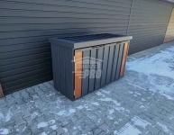 Zabudowa koszy na śmieci wiata obudowa 177x65x110 cm 3x120L  GP711 Stargard - zdjęcie 5