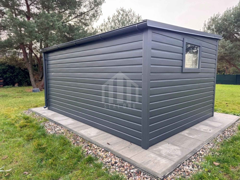 Schowek domek ogrodowy 4x3 m brama 2 x okno dach rynna SO180 Sanok - zdjęcie 6