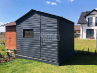 Domek Ogrodowy 3x3 Drzwi Okno Dach dwuspadowy Antracyt GP74 Lubartów - zdjęcie 2
