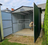Garaż blaszany 2,5x5m - brama dwuskrzydłowa - wolnostojący dach  GB130 Grudziądz - zdjęcie 4