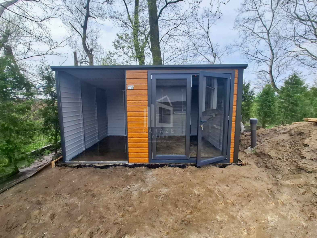 Schowek Domek Ogrodowy PREMIUM 2,5x2,5m wiata 1,5m drzwi PCV ID1017 Zielona Góra - zdjęcie 8