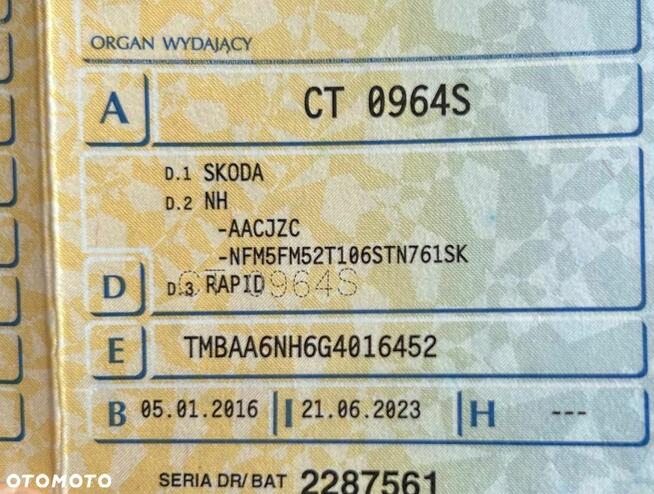 Skoda RAPID 1.2 TSI Active Bydgoszcz - zdjęcie 9