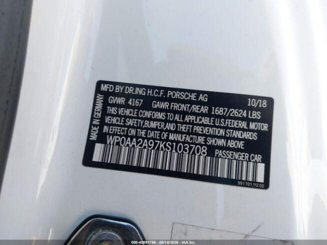2019 PORSCHE 911 CARRERA Sulejówek - zdjęcie 10