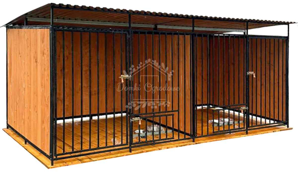 Kojec dla psów 4x2m drewniana podłoga - uchwyt na miski ID1043 Zakopane - zdjęcie 1