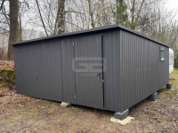 Garaż blaszany 5x6m - brama uchylna - drzwi - okno -  dach GB174 Bartoszyce - zdjęcie 2