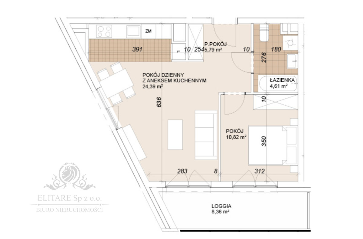 Mieszkanie 2pok, 45,64m2 z balkonem nowe /Wrocław Szczepin Wrocław - zdjęcie 10