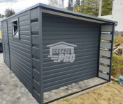 Domek ogrodowy - schowek 4x2 + wiata 0,5m drzwi Dach spad w tył GP232 Słupsk - zdjęcie 2