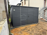 Schowek - domek ogrodowy 4x2,5m  antracyt - dach spad w tył ID884 Szczecinek - zdjęcie 3