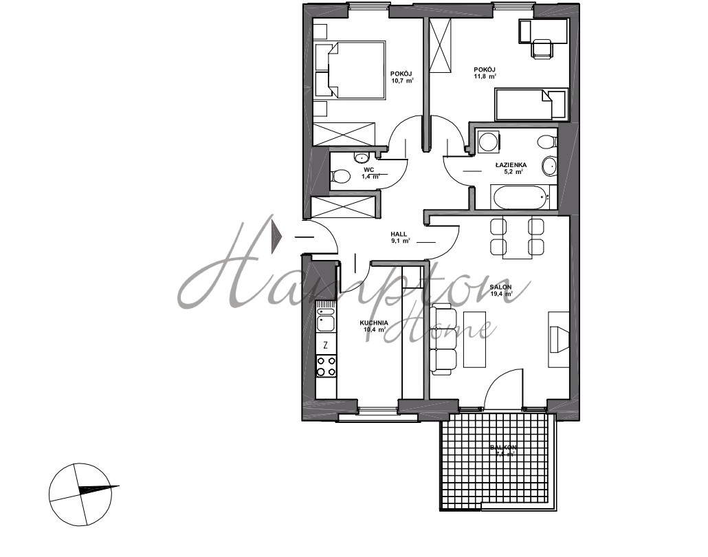 Apartament z widokiem na jeziorko. Marina mokotów Mokotów - zdjęcie 9