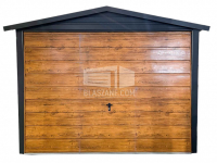 Garaż Blaszany 3x6  Brama Antracyt drewnopodobny dach dwuspadowy BL135 Nowogard - zdjęcie 1