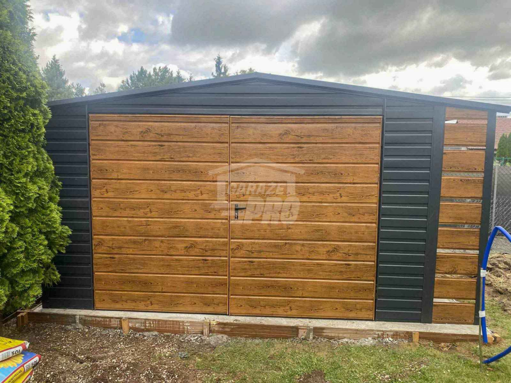 Schowek - Domek Ogrodowy  4x3m + Wiata 0,5m Brama dach GP603 Braniewo - zdjęcie 3