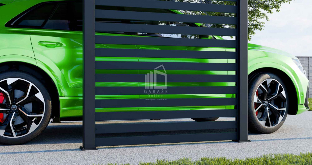 CarPort PREMIUM - Wiata samochodowa 3x5 Antracyt Zabudowa - ID956 Rawa Mazowiecka - zdjęcie 5