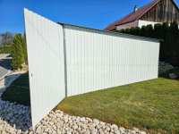 Garaż blaszany 3x5 wolnostojący  - brama dwuskrzdłowa - biały GB143 Szczecinek - zdjęcie 2