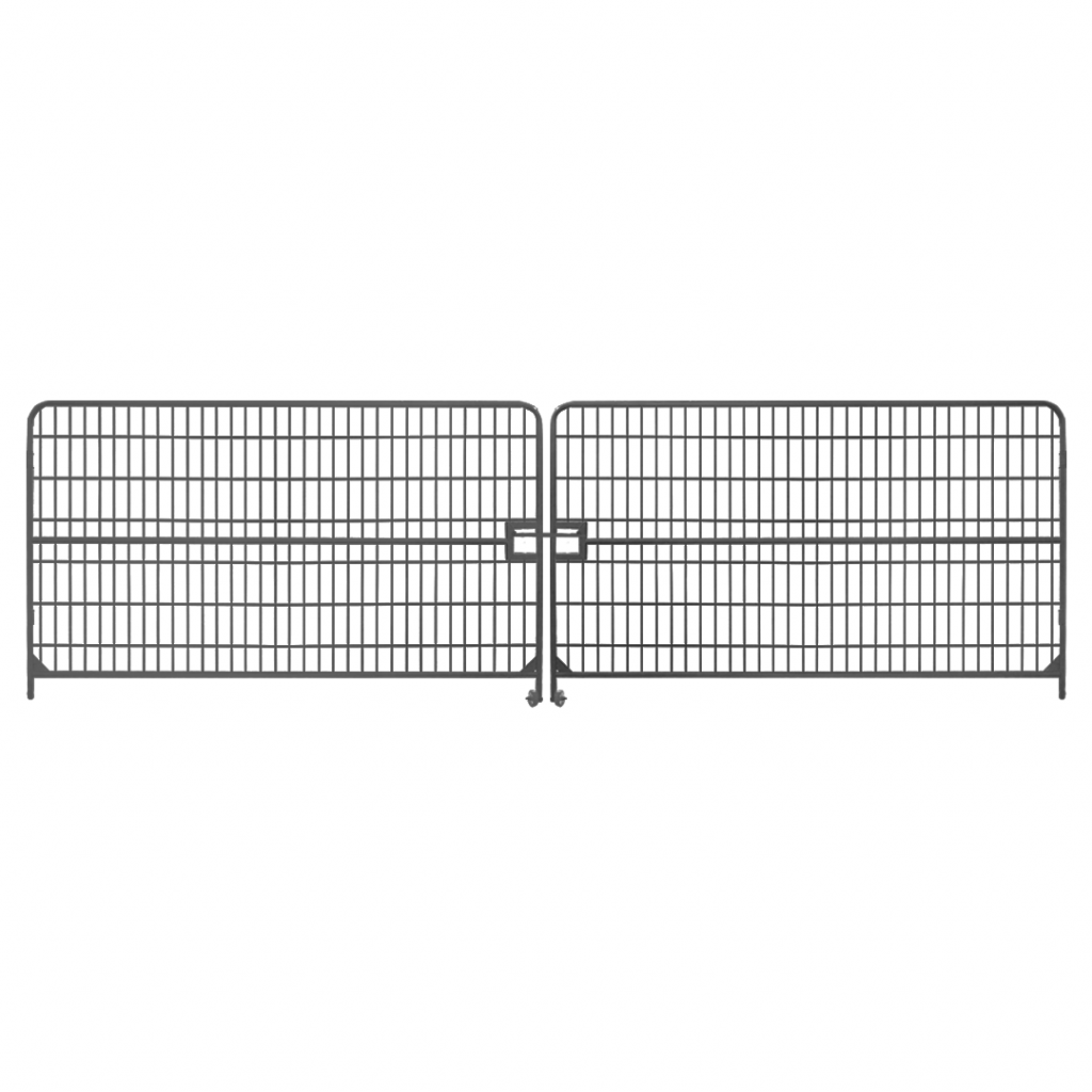Brama dwuskrzydłowa ażurowa 7x2m z ryglem i kółkami Bałuty - zdjęcie 1