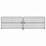 Brama dwuskrzydłowa ażurowa 7x2m z ryglem i kółkami