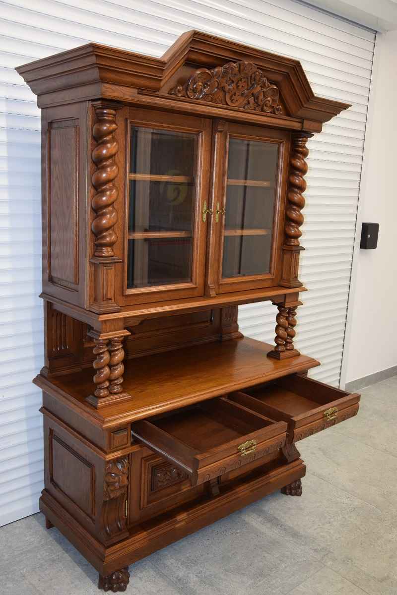 kredens dębowy - meble gdańskie - jak nowy Olsztyn - zdjęcie 3