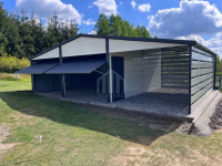 Garaż blaszany 6x6 + wiata 3m - 2x brama - okno - drzwi - rynny SO135 Gorzów Wielkopolski - zdjęcie 2