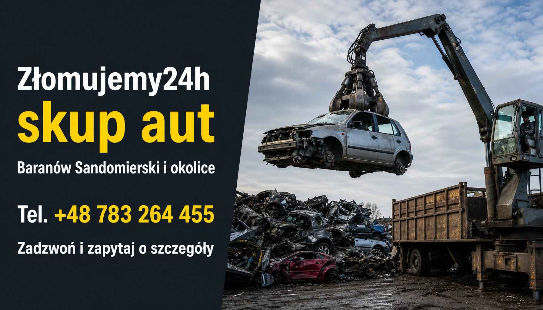 Złomowanie pojazdów - Baranów Sandomierski i okolice Zaleszany - zdjęcie 1