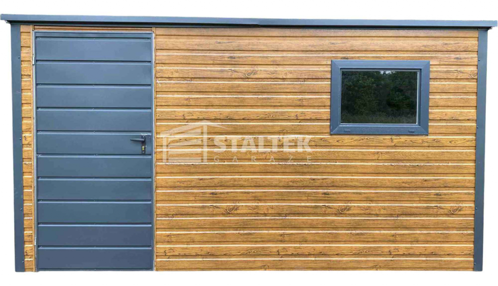 Schowek - Domek Ogrodowy 3x2 drzwi - okno - drewnopodobny - dach ST158 Bełchatów - zdjęcie 1