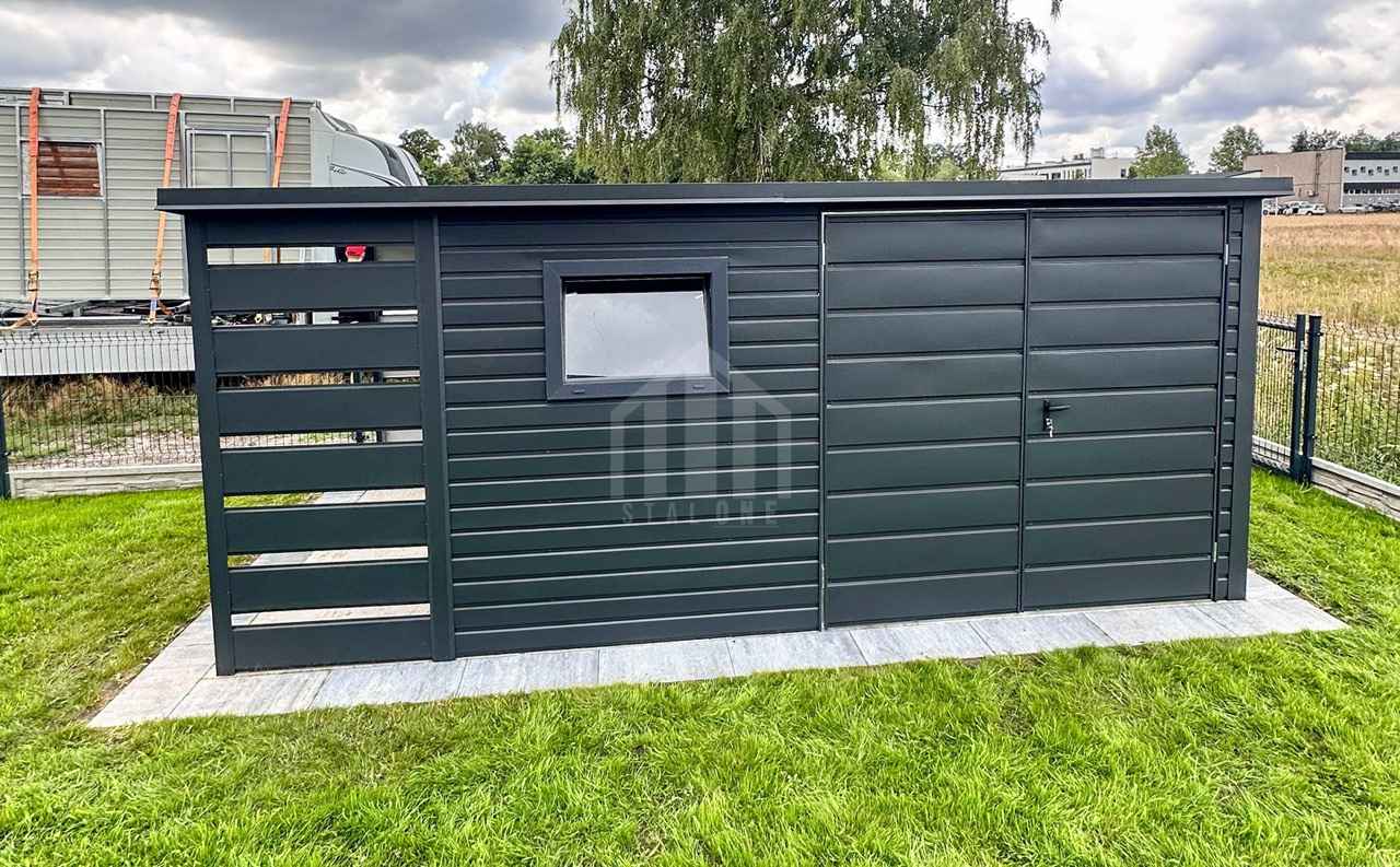 Schowek - domek 3,5x2m - wiata 1m - Brama dwuskrzydłowa - okno SO149 Płock - zdjęcie 3