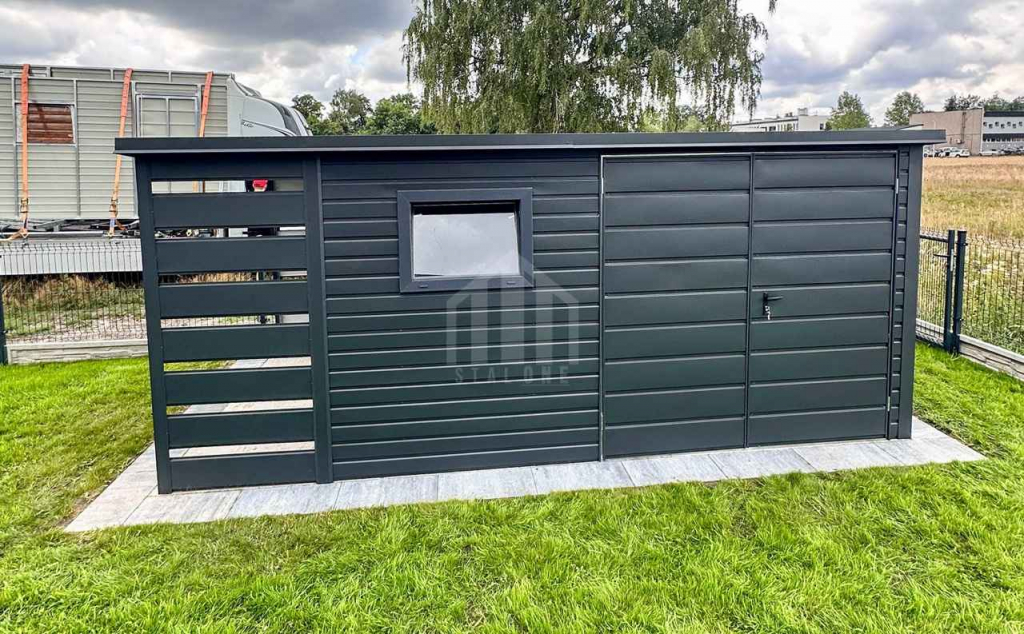 Schowek - domek 3,5x2m - wiata 1m - Brama dwuskrzydłowa - okno SO149 Płock - zdjęcie 3