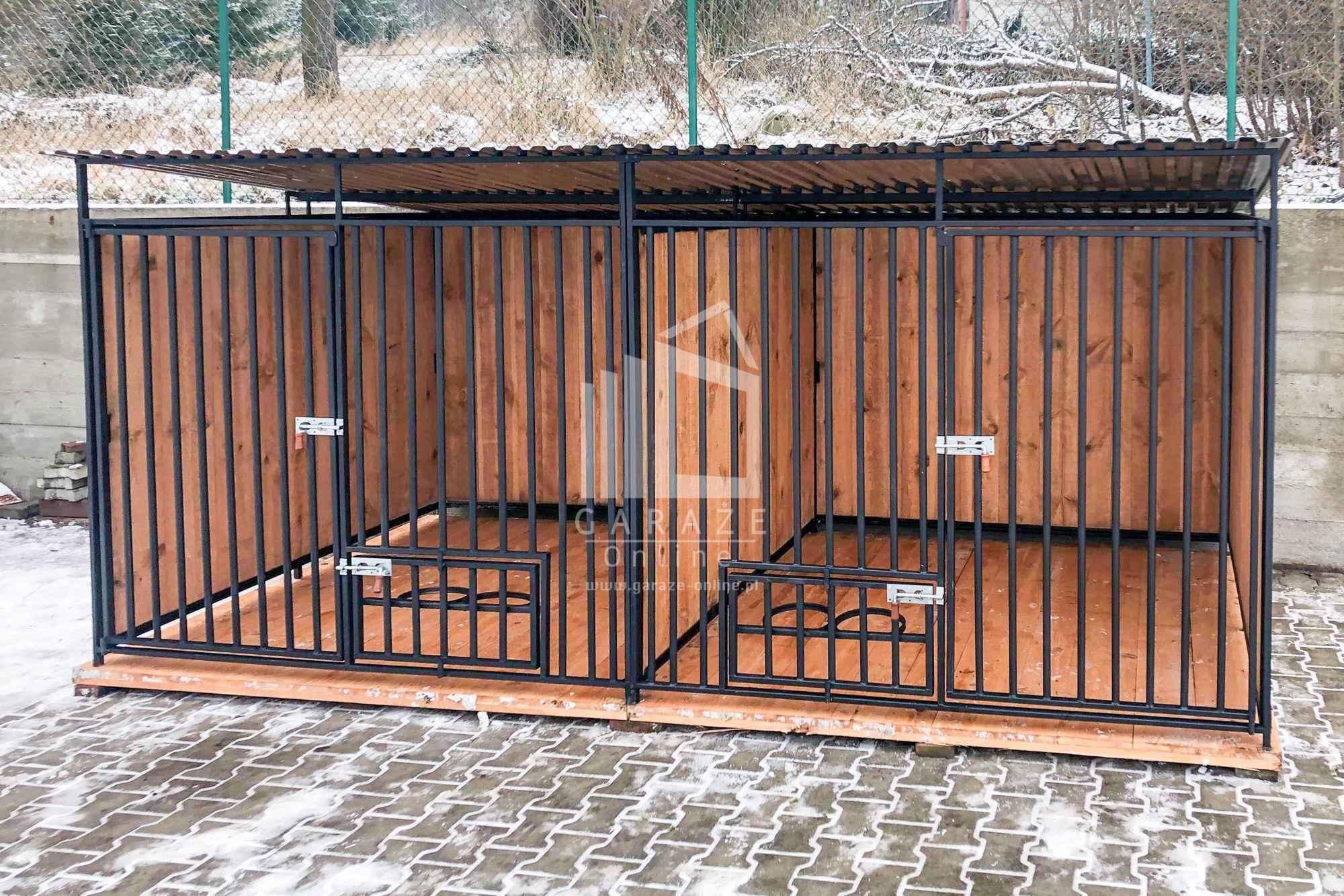Kojec dla Psów 4x2Drewniana podłoga uchwyt na miski ściany ID581 Żnin - zdjęcie 3