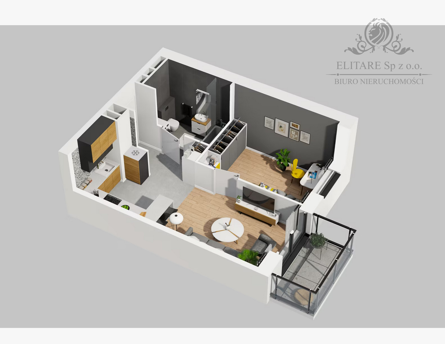 Piękne mieszkanie 2 pokojowe 36,63 z balkonem 4,26/Krzyki, Braterska Wrocław - zdjęcie 4