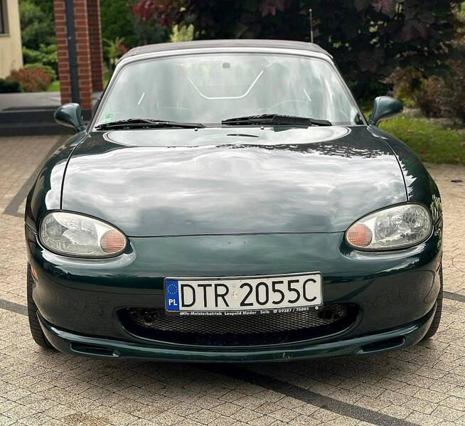 Mazda MX-5 1.6i 110KM Skóry Bardzo Ładny Egzemplarz Zarejestrowana Wrocław - zdjęcie 3