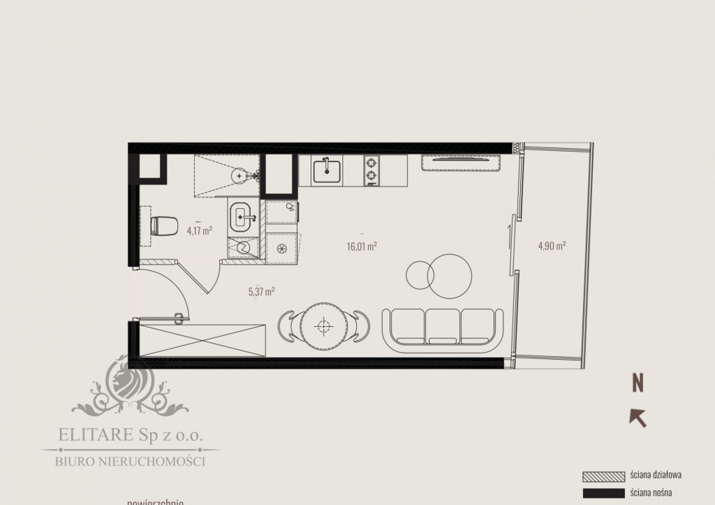 Apartament 25,55m2, 1 pokojowe obok Rynku/ Wrocław Wrocław - zdjęcie 4