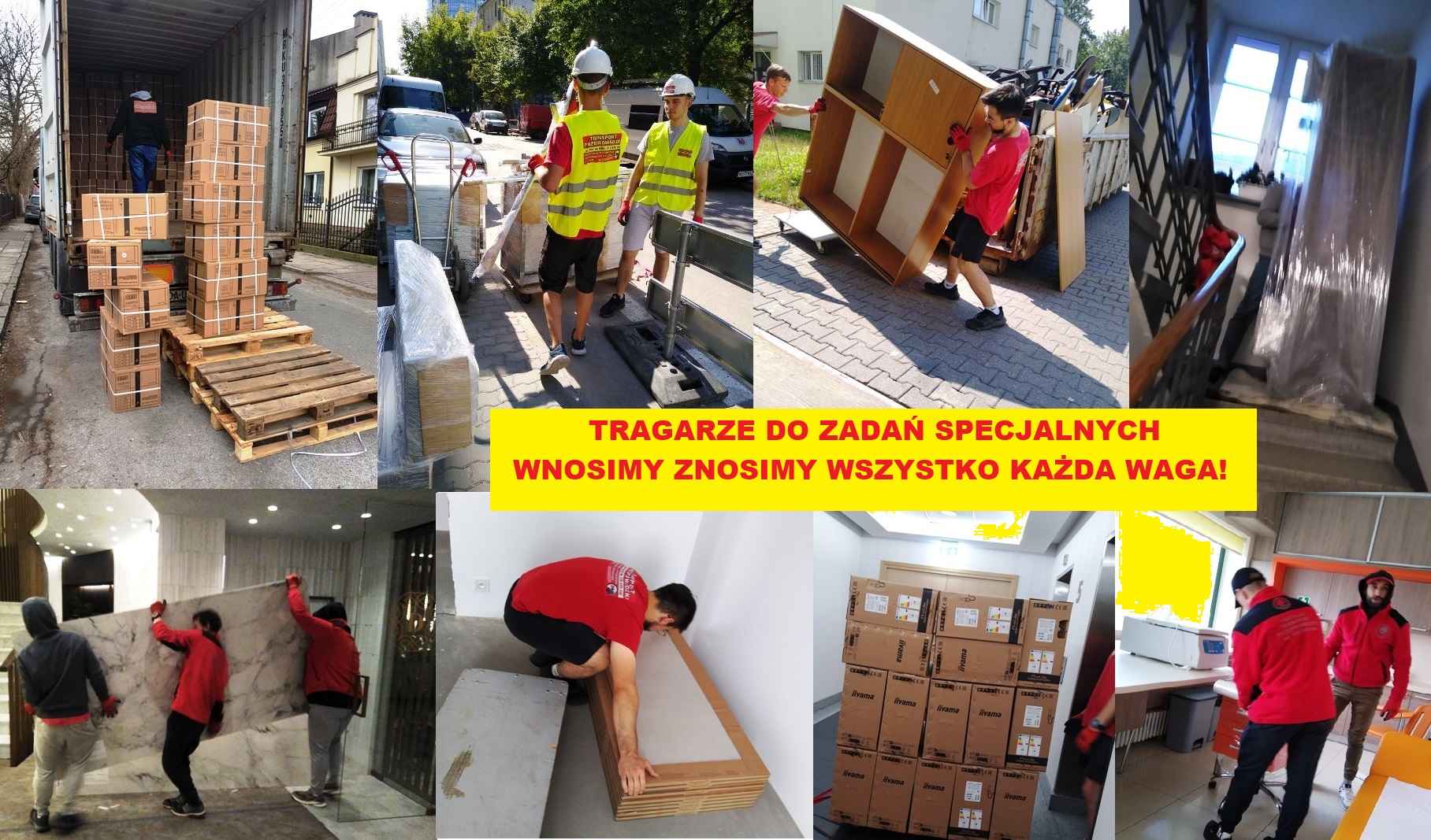 TRANSPORT PRZEPROWADZKI TRAGARZE wnosimy znosimy meble AGD gabaryty Mokotów - zdjęcie 2