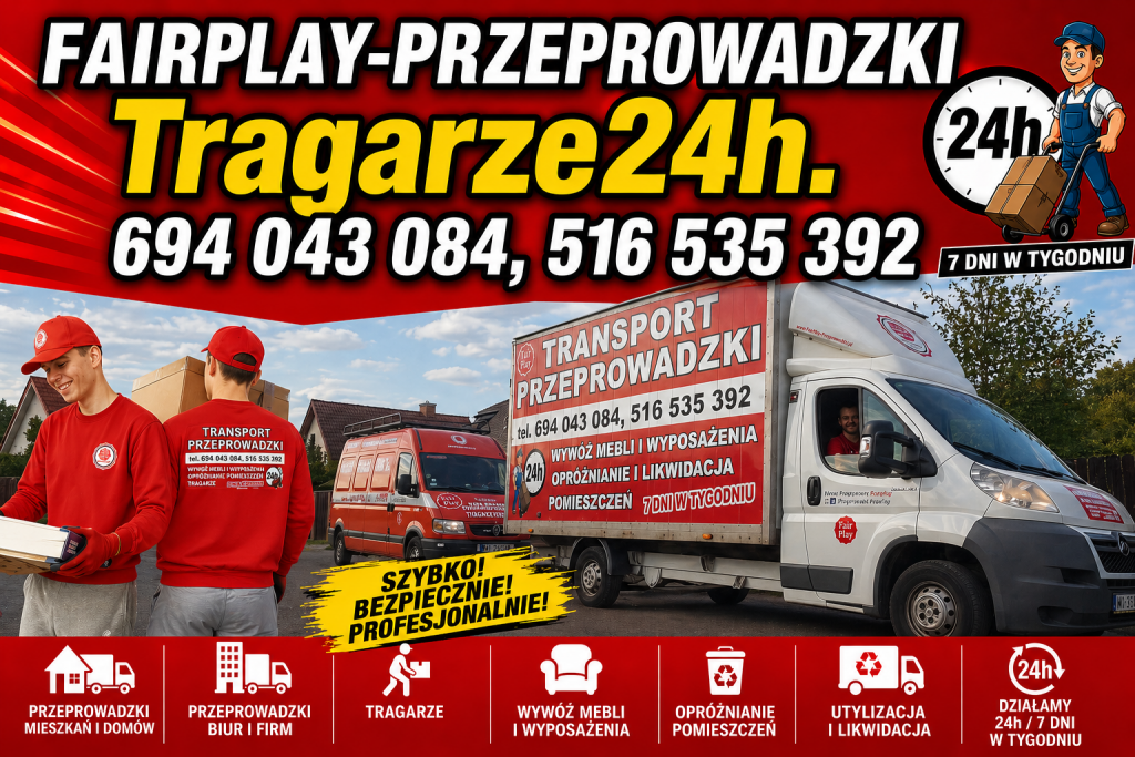 TRAGARZE 24h wnosimy artykuły budowlane wanny spieki gres worki itp Ochota - zdjęcie 1