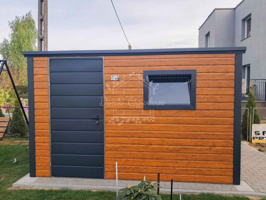 Schowek - domek ogrodowy 3x2m  jasny orzech - drewnopodobny ID999 Polesie - zdjęcie 2