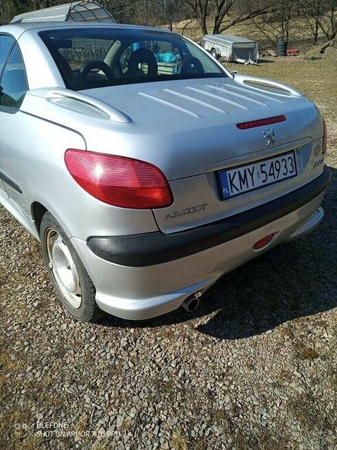 Peugeot 206CC bez korozji tylko 212tys km kabriolet Głogoczów - zdjęcie 4