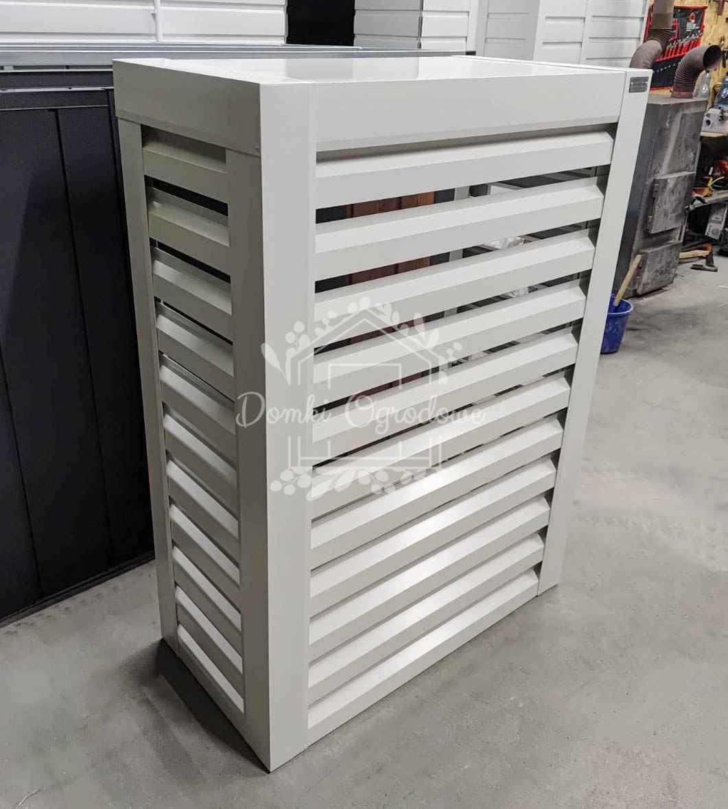 Osłona klimatyzatora – pompy ciepła 100x40x150 cm biały ID1145 Kielce - zdjęcie 2
