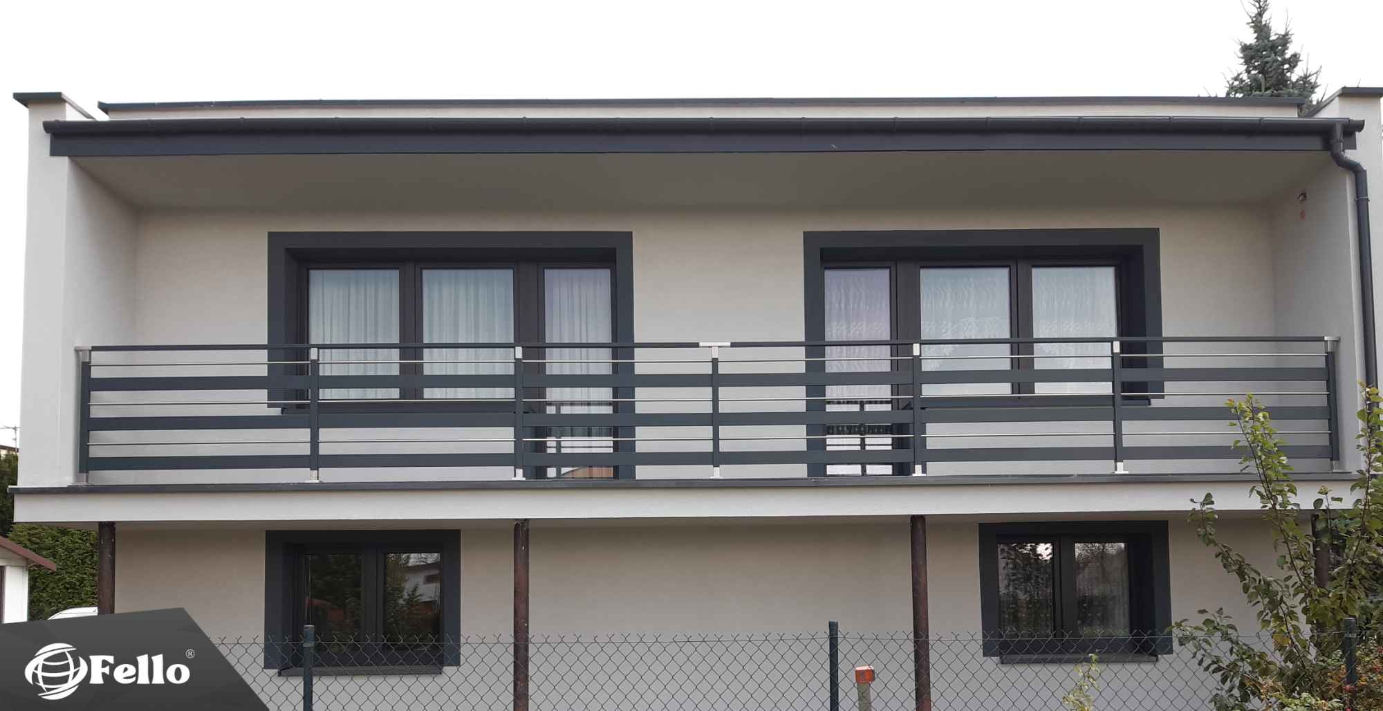 Balustrada balkonowa Fello Diverse aluminium balkon taras barierka Mogilany - zdjęcie 7