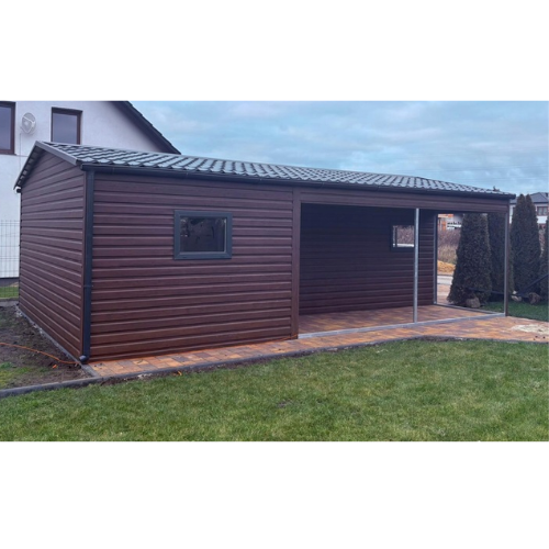 Garaż blaszany 5,5x9 - Brama segmentowa Gorlice - zdjęcie 2