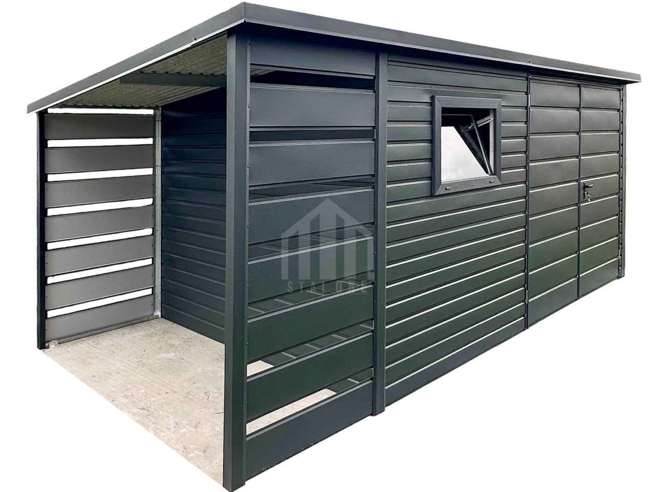 Schowek - domek 3,5x2m - wiata 1m - Brama dwuskrzydłowa - okno SO149 Płock - zdjęcie 1