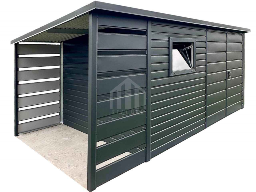 Schowek - domek 3,5x2m - wiata 1m - Brama dwuskrzydłowa - okno SO149 Płock - zdjęcie 1