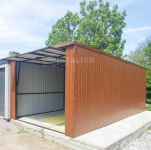 Garaż blaszany 3x5m - 2x Brama - drzwi  dach ST120 Leszno - zdjęcie 6