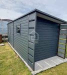 Schowek Domek Ogrodowy 5x2 +Wiata 0,5m 2x Drzwi Okno dach w tył PLG104 Nowy Tomyśl - zdjęcie 3