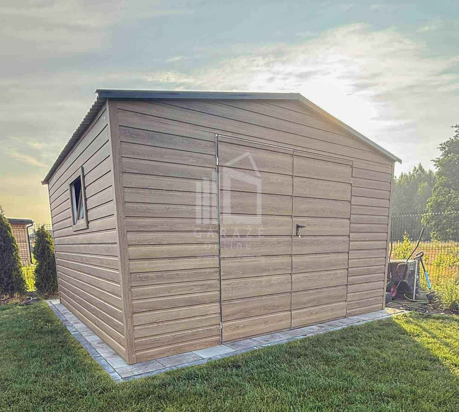 Schowek - domek ogrodowy 4x3m brama dwuskrzydłowa  okno dach  ID1055 Toruń - zdjęcie 2