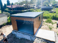 Garaż blaszany 4x6 Dach Płyta warstwowa Brama  + drzwi + okno GP170 Szczecinek - zdjęcie 2