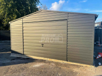 Garaż blaszany 5x7 Brama + drzwi  Antracyt  Dach dwuspadowy GP106 Rawa Mazowiecka - zdjęcie 4