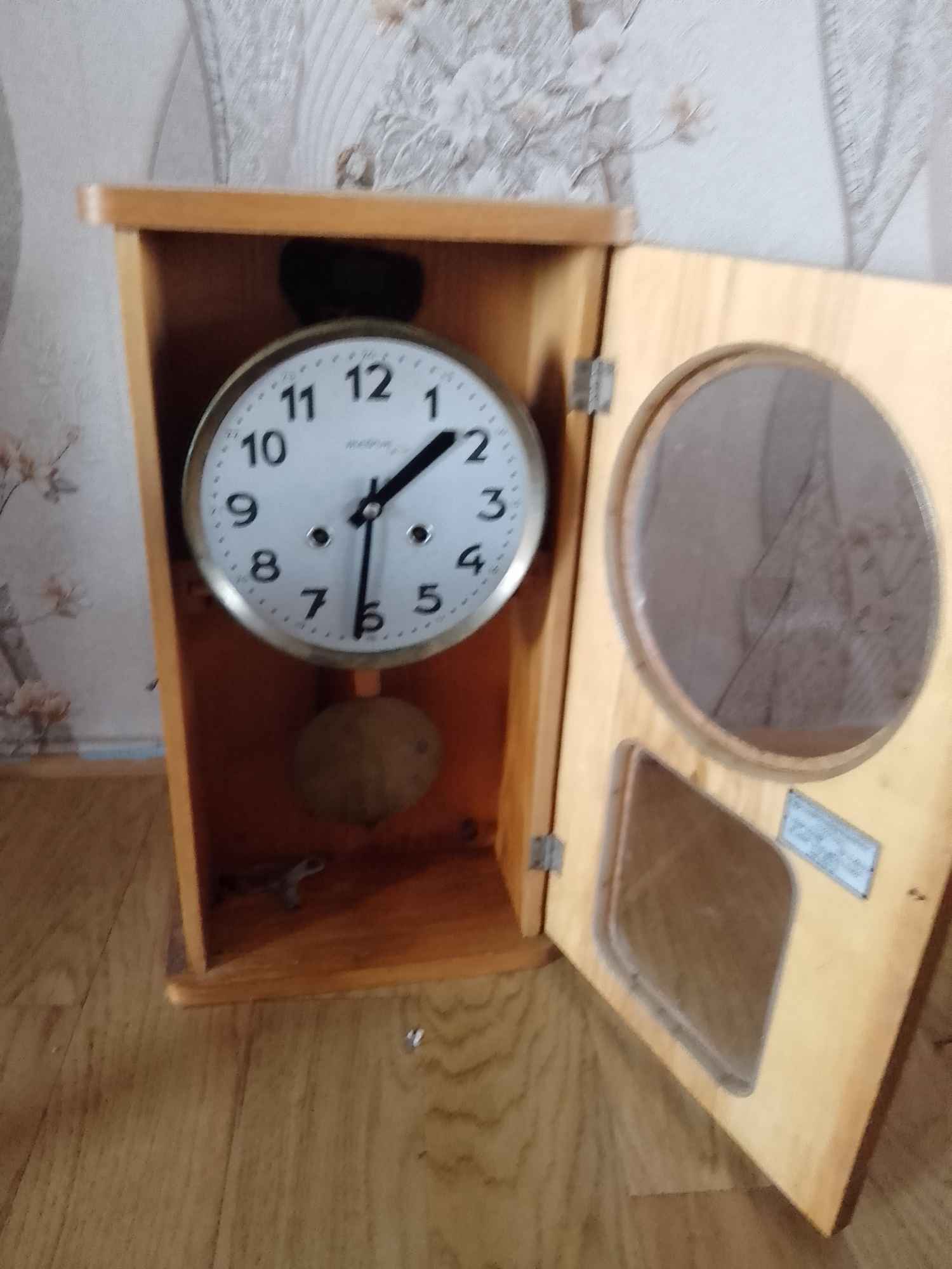 Zegar ANTYCZNY Ścienny Sidzina - zdjęcie 2