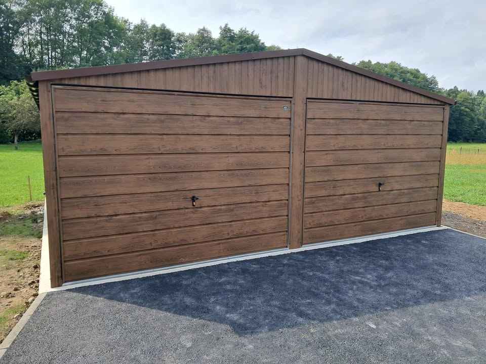 Garaż Blaszany 6x5 Dwuspadowy drewnopodobne Bramy Uchylne PREMIUM Stalowa Wola - zdjęcie 4