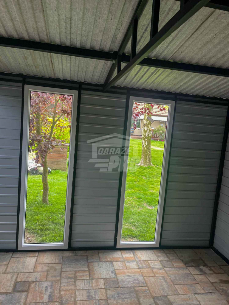 Schowek Domek Ogrodowy 3x3m drzwi 2x okno drewnopodobny rynny GP566 Gorzów Wielkopolski - zdjęcie 6