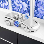 Srebrne Auto Niebieskie - pamiątka na chrzest,roczek Grunwald - zdjęcie 2