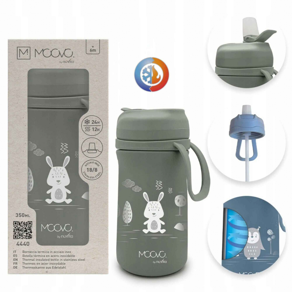 MOOVO - Bidon termiczny z ustnikiem Grunwald - zdjęcie 1